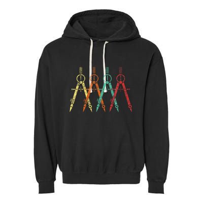 Architect Protractor Architecture Art Architectural Garment-Dyed Fleece Hoodie