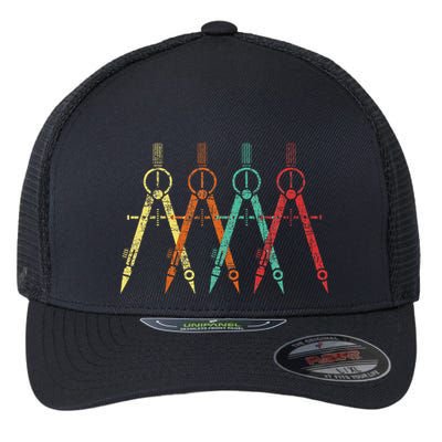 Architect Protractor Architecture Art Architectural Flexfit Unipanel Trucker Cap