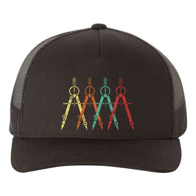 Architect Protractor Architecture Art Architectural Yupoong Adult 5-Panel Trucker Hat