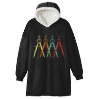 Architect Protractor Architecture Art Architectural Hooded Wearable Blanket