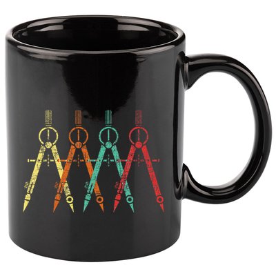 Architect Protractor Architecture Art Architectural 11oz C Handle Ceramic Mug
