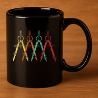 Architect Protractor Architecture Art Architectural 11oz C Handle Ceramic Mug