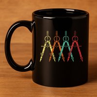 Architect Protractor Architecture Art Architectural 11oz C Handle Ceramic Mug