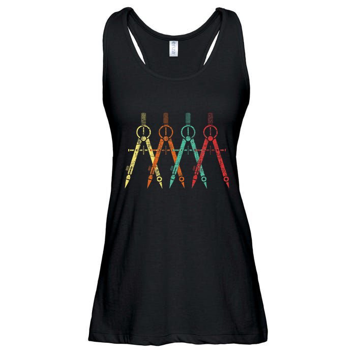 Architect Protractor Architecture Art Architectural Ladies Essential Flowy Tank