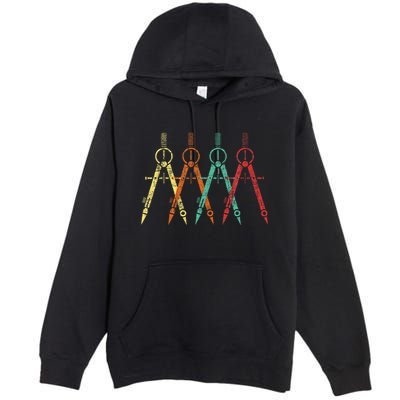 Architect Protractor Architecture Art Architectural Premium Pullover Hoodie