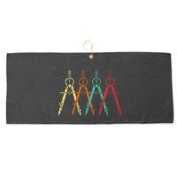 Architect Protractor Architecture Art Architectural Large Microfiber Waffle Golf Towel