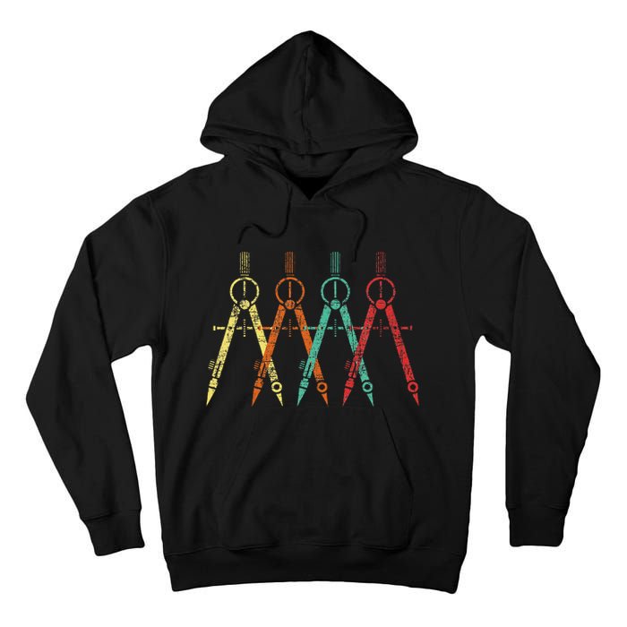 Architect Protractor Architecture Art Architectural Tall Hoodie