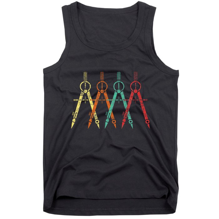 Architect Protractor Architecture Art Architectural Tank Top