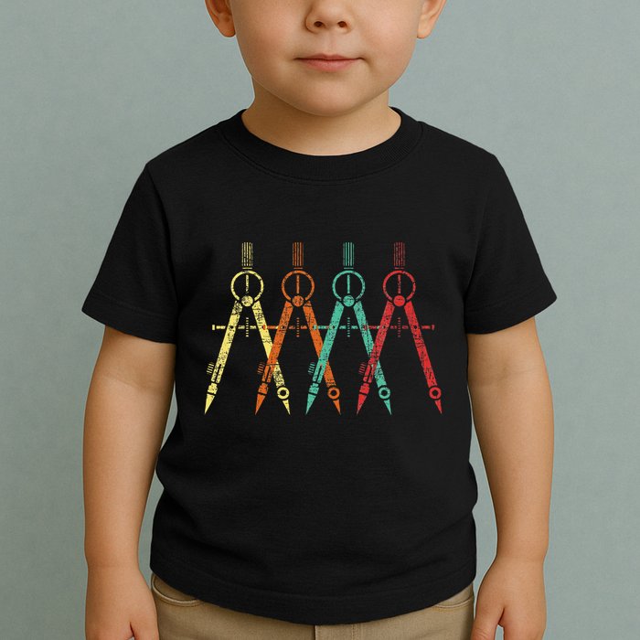Architect Protractor Architecture Art Architectural Toddler T-Shirt