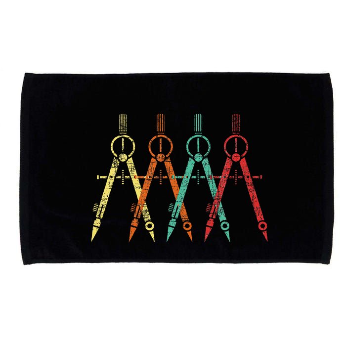 Architect Protractor Architecture Art Architectural Microfiber Hand Towel