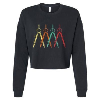 Architect Protractor Architecture Art Architectural Cropped Pullover Crew