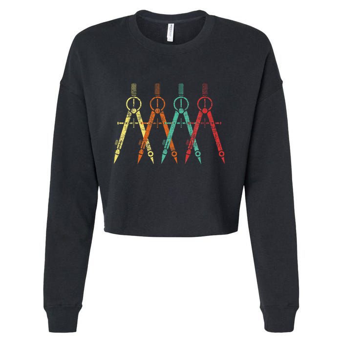 Architect Protractor Architecture Art Architectural Cropped Pullover Crew