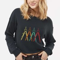 Architect Protractor Architecture Art Architectural Cropped Pullover Crew
