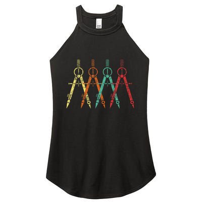 Architect Protractor Architecture Art Architectural Women's Perfect Tri Rocker Tank