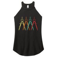 Architect Protractor Architecture Art Architectural Women's Perfect Tri Rocker Tank
