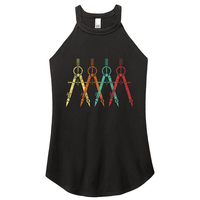Architect Protractor Architecture Art Architectural Women's Perfect Tri Rocker Tank