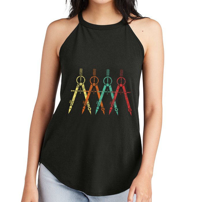 Architect Protractor Architecture Art Architectural Women's Perfect Tri Rocker Tank