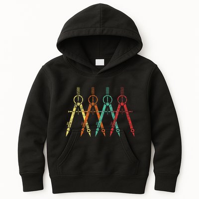 Architect Protractor Architecture Art Architectural Kids Hoodie