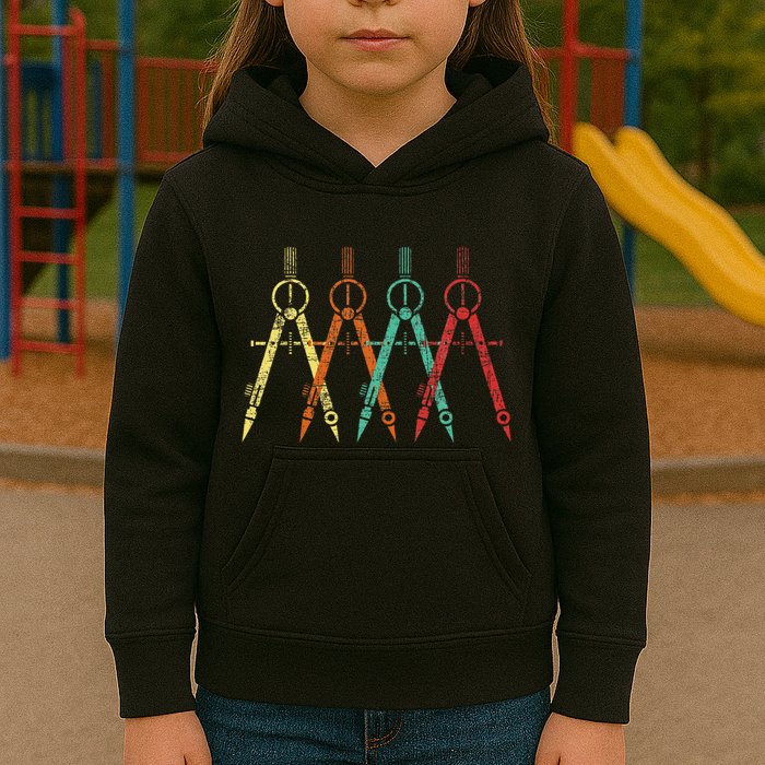 Architect Protractor Architecture Art Architectural Kids Hoodie