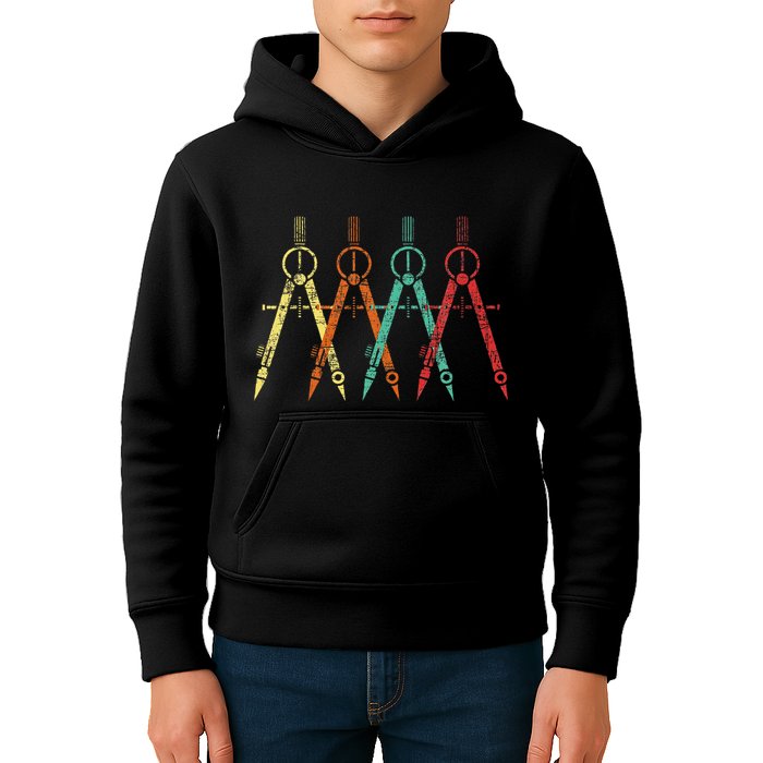 Architect Protractor Architecture Art Architectural Kids Hoodie
