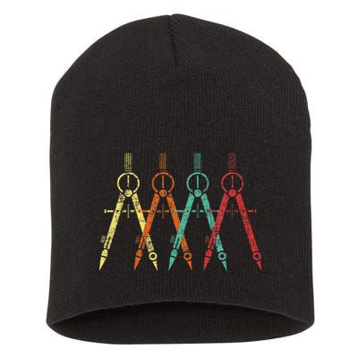 Architect Protractor Architecture Art Architectural Short Acrylic Beanie