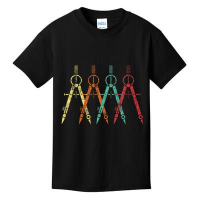 Architect Protractor Architecture Art Architectural Kids T-Shirt