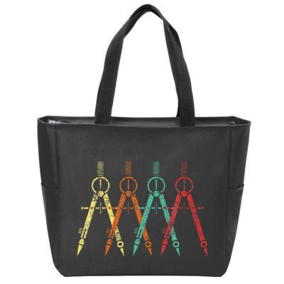 Architect Protractor Architecture Art Architectural Zip Tote Bag