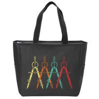 Architect Protractor Architecture Art Architectural Zip Tote Bag