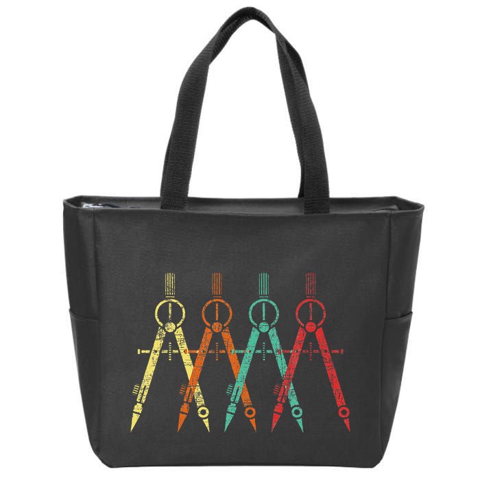 Architect Protractor Architecture Art Architectural Zip Tote Bag