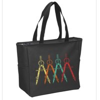 Architect Protractor Architecture Art Architectural Zip Tote Bag
