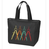 Architect Protractor Architecture Art Architectural Zip Tote Bag