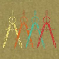 Architect Protractor Architecture Art Architectural Garment-Dyed Women's Muscle Tee