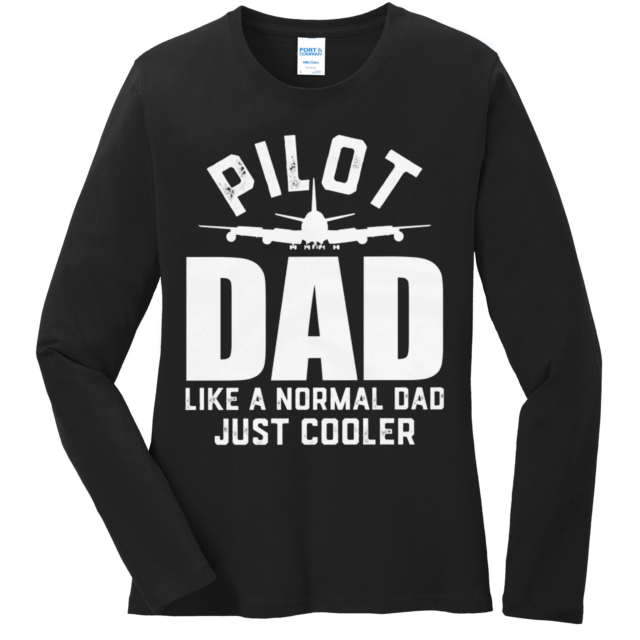 Aircraft Pilot Ladies Long Sleeve Shirt