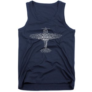 Aviation Phonetic Alphabet Flying Pilot Gift Tank Top