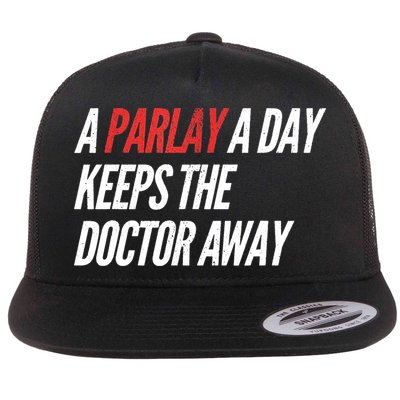 A Parlay A Day Funny Gambling Sports Betting Flatbill Hat