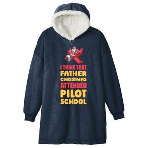 Airplane Pilot Aviator Fly Flying Aircraft Pilot Christmas Gift Hooded Wearable Blanket