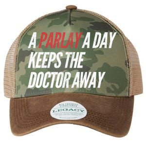 A Parlay A Day Funny Gambling Sports Betting T Legacy Tie Dye Trucker Hat