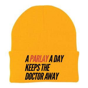 A Parlay A Day Funny Gambling Sports Betting T Knit Cap Winter Beanie