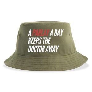 A Parlay A Day Funny Gambling Sports Betting T Sustainable Bucket Hat