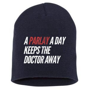 A Parlay A Day Funny Gambling Sports Betting T Short Acrylic Beanie