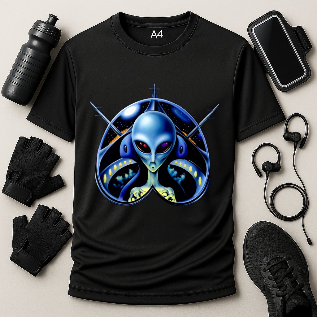 Alien Pilot Cooling Performance Crew T-Shirt