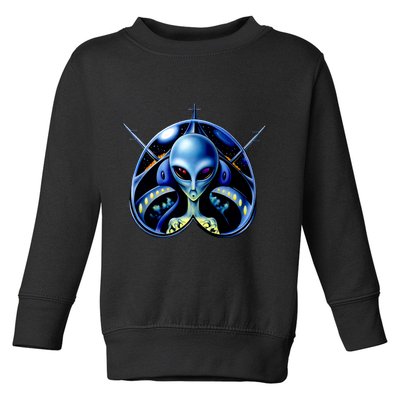 Alien Pilot Toddler Sweatshirt