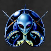 Alien Pilot Golf Towel