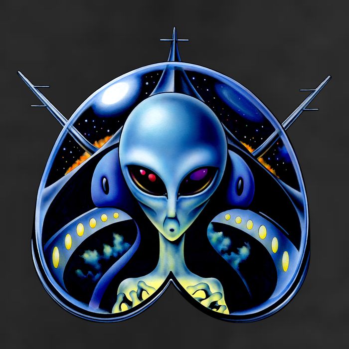 Alien Pilot Golf Towel