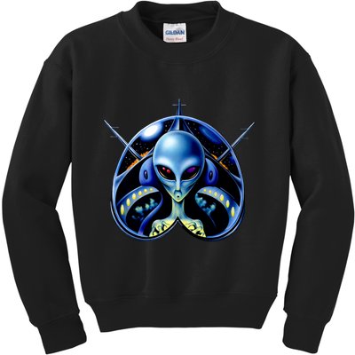 Alien Pilot Kids Sweatshirt