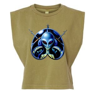 Alien Pilot Garment-Dyed Women's Muscle Tee