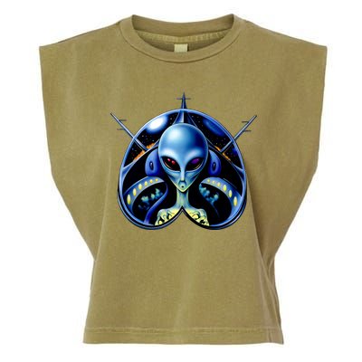 Alien Pilot Garment-Dyed Women's Muscle Tee