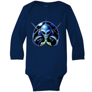 Alien Pilot Baby Long Sleeve Bodysuit