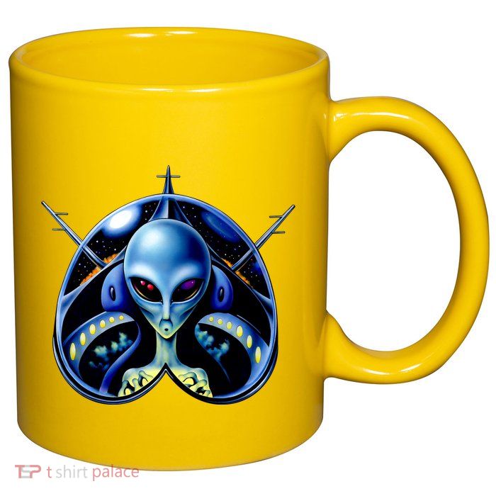 Alien Pilot 11oz C Handle Ceramic Mug