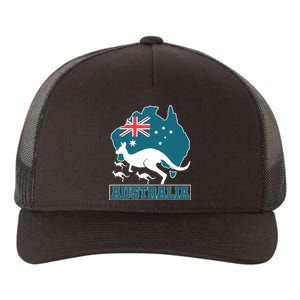 Australian Pride Aussie Gift Kangaroo Yupoong Adult 5-Panel Trucker Hat